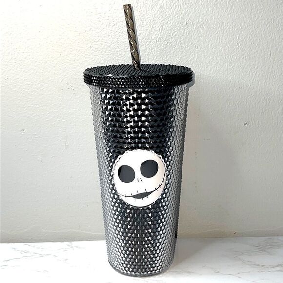 The Nightmare Before Christmas Jack Skellington 20 oz. Studded Tumbler - HTF! - Picture 1 of 7